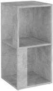 vidaXL Eckregal, Wandregal Betongrau 33x33x67 cm Holzwerkstoff