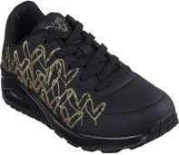 Sneaker SKECHERS "UNO-GOLDEN HEART", Damen, Gr. 35, gold (schwarz, goldfarben),