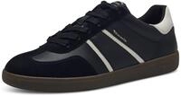 Plateausneaker TAMARIS, Damen, Gr. 36, schwarz (schwarz, kombiniert), Leder,