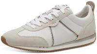Sneaker TAMARIS, Damen, Gr. 37, gold (wei&szlig;, goldfarben), Leder, Lederimitat, Schuhe