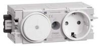 Hager Tehalit Steckdose+Schalter C-Profil, vws GS11009016 Steckdosenleiste
