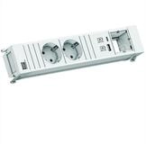 Bachmann POWER FRAME 2xCEE7/3 1xCM 1xUSB A/C 22W 0,2m GST18 ws