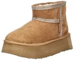 STEVE MADDEN STEVE MADDEN Stiefelette Veloursleder Plateaustiefelette braun 40...