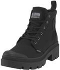 Schn&uuml;rstiefelette PALLADIUM "PALLABASE TWILL", Damen, Gr. 42, schwarz, Textil,