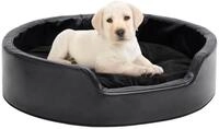 vidaXL Hundekorb 69 x 59 x 19 cm Hundek&ouml;rbchen Hundebett schwarz mit Kissen...