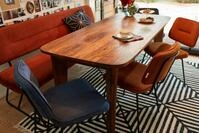 SIT Esstisch T-ELEPHANT TABLE aus Mangoholz mit markanten Designbeinen, Massive,