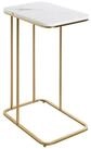 HAKU Beistelltisch Beistelltisch gold marmoroptik-Sofatisch MDF - B 45 x H 67 x...