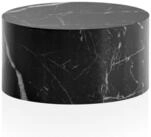 Wohnling Couchtisch WL6.859 MONOBLOC Schwarz Marmor Optik 60cm Wohnzimmertisch