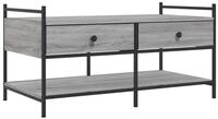 vidaXL Couchtisch Couchtisch Grau Sonoma 99x50x50 cm Holzwerkstoff (1-St)