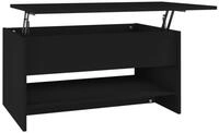 vidaXL Ablagetisch, Couchtisch Schwarz 80x50x40 cm Holzwerkstoff