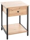 HAKU Beistelltisch Beistelltisch Eiche schwarz-Sofatisch Spanplatte-B 40 x H 55...