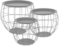 ML-DESIGN Beistelltisch Sofatische aus Metall rund Wohnzimmertische Satztische