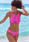Elbsand Crop-Bikini-Top Letra, mit tollem Wording