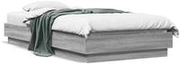 vidaXL Bettgestell, Bettrahmen Grau Sonoma 75x190 cm Holzwerkstoff