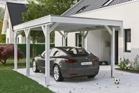 Skanholz Einzelcarport Grunewald, BxT: 321x554 cm, 289 cm Einfahrtsh&ouml;he, mit