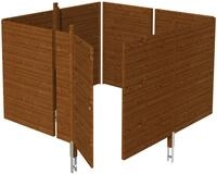 Skanholz Carport-Ger&auml;teraum Abstellraum C2, BxT: 314x317 cm, aus Profilschalung