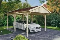 Skanholz Einzelcarport Fichtelberg, BxT: 317x566 cm, 273 cm Einfahrtsh&ouml;he, mit...