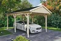 Skanholz Einzelcarport Fichtelberg, BxT: 317x566 cm, 273 cm Einfahrtsh&ouml;he, mit
