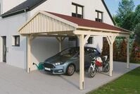 Skanholz Einzelcarport Fichtelberg, BxT: 423x566 cm, 379 cm Einfahrtsh&ouml;he, mit...