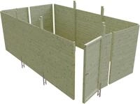 Skanholz Carport-Ger&auml;teraum Abstellraum C6, BxT: 573x317 cm, aus Profilschalung
