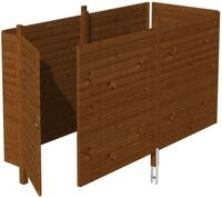 Skanholz Carport-Ger&auml;teraum Abstellraum C3, BxT: 378x164 cm, aus Profilschalung