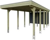 Skanholz Einzelcarport Friesland Set 12, BxT: 314x708 cm, 241 cm Einfahrtsh&ouml;he