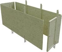 Skanholz Carport-Ger&auml;teraum Abstellraum C5, BxT: 573x164 cm, aus Profilschalung