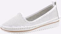 Slipper, Damen, Gr. 37, wei&szlig;, Leder, Schuhe Slipper