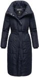 Steppmantel NAVAHOO "Steppmantel Mirenaa", Damen, Gr. M, blau (navy), Obermaterial: