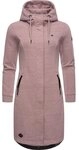 Ragwear Kurzmantel Letti Long &Uuml;bergangsjacke aus Fleece mit Kapuze