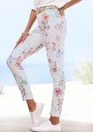 LASCANA 7/8-Jeggings aus bequemer Baumwollmischung mit Blumenprint, Skinny...