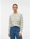 Vero Moda Rundhalspullover VMDOFFY LS O-NECK BLOUSE GA NOOS Materialmix,...