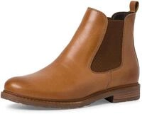 Chelseaboots TAMARIS, Damen, Gr. 38, braun (braun used), Kalbsleder, schimmernd,