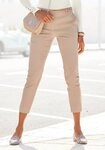 Vivance by Lascana Chinohose mit kleinem Beinschlitz (mit G&uuml;rtel in...