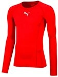 PUMA Langarmshirt Funktionsunterw&auml;sche LIGA Baselayer Tee - rot Herren