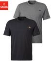 T-Shirt KANGAROOS, Herren, Gr. S, grau (grau, meliert, anthrazit), Single Jersey,