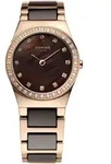Bering Quarzuhr Bering Ceramic 32426-765 Damen rosegold braun 26 mm