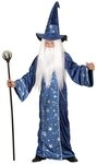 Widmann S.r.l. Kost&uuml;m 'Fantasy Zauberer' Kinderkost&uuml;m, Blau Gold - Robe