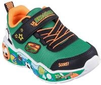 Lauflernschuh SKECHERS "PLAY SCENE", Jungen, Gr. 21, bunt (gr&uuml;n, multi),