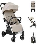 Kikkaboo Kinder-Buggy Eden, Kinderwagen, Aluminium, 360&deg; drehbar, 5-Punkt-Gurt,