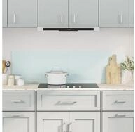 vidaXL K&uuml;chenr&uuml;ckwand, K&uuml;chenr&uuml;ckw&auml;nde 2 Stk. Wei&szlig; 70x60 cm Hartglas