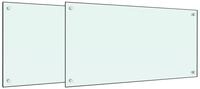 vidaXL K&uuml;chenr&uuml;ckwand 80 x 50 x 06 cm K&uuml;chenr&uuml;ckwand Spritzschutz 2 Stk...