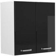 Vicco H&auml;ngeschrank R-Line, Schwarz Hochglanz/Wei&szlig;, 60 cm (1-St)
