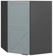 Vicco Eckh&auml;ngeschrank Fame-Line, Hellblau-grau/Anthrazit, 57 cm (1-St)