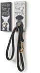 Zierhaken, schwarz-wei&szlig; (wei&szlig;, schwarz), B:8cm H:20cm, Haken, Zierhaken