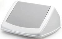 DURABLE Papierkorb Schwingdeckel Durabin Flip Lid Square 40 grau