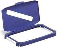 DURABLE Papierkorb Klappdeckel Durabin 60 Einwurfschlitz blau