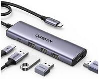 UGREEN HUB Ugreen CM511 5in1 USB-C USB-C PD HDMI 3x USB-A 3 0 USB-Adapter