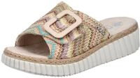 Rieker Keilpantolette Sommerschuh, Strandschuh, Hausschuh mit praktischem