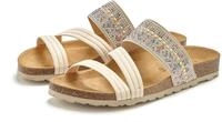 Pantolette LASCANA "Mule, Sandale, offener Schuh, Sommerschuh", Damen, Gr. 41, beige,